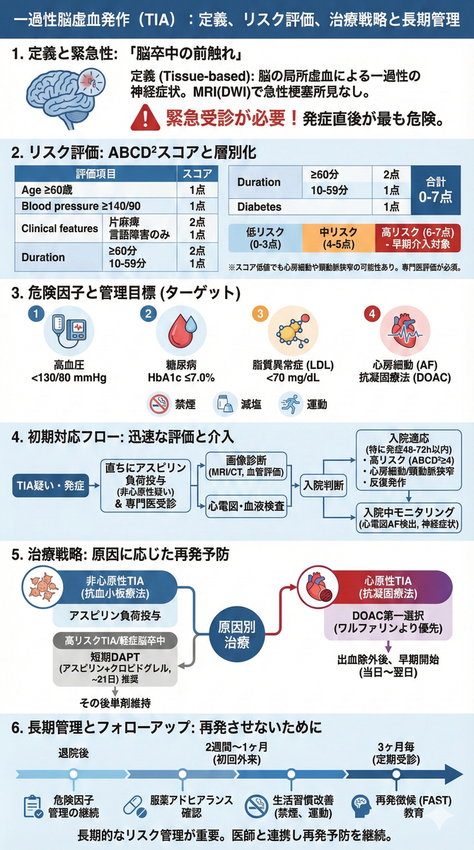 TIAと脳卒中 一過性脳虚血発作（TIA）の定義・疫学・脳卒中リスク - 医知創造ラボ