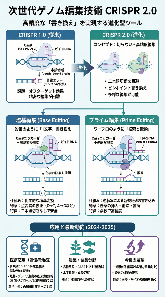 進化するゲノム編集技術 次世代のゲノム編集技術「CRISPR2.0」とは？ - 医知創造ラボ ～脳神経