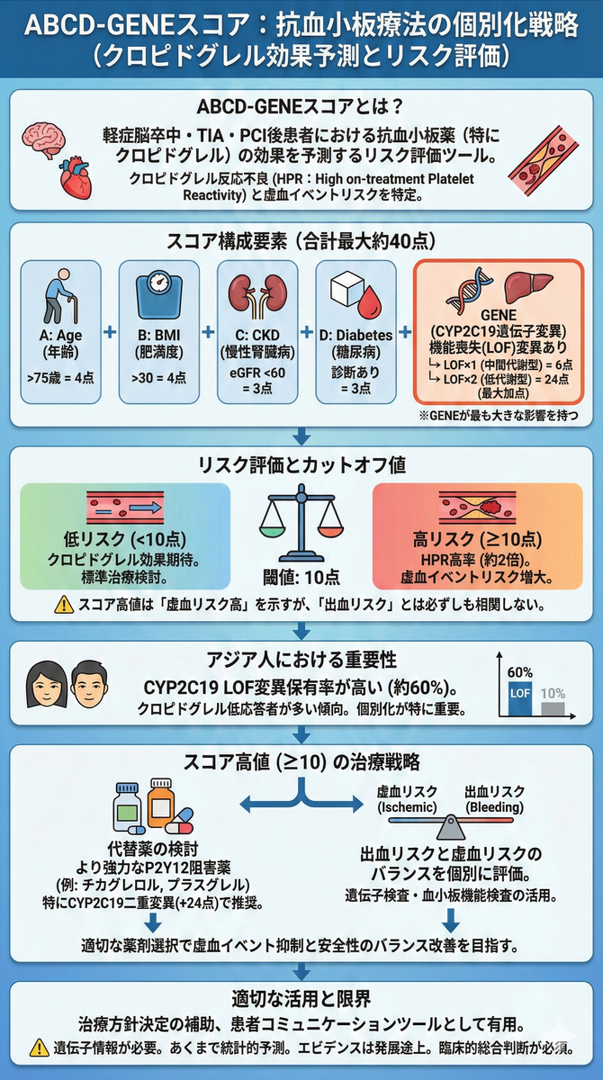 Abcde様5点おまとめ 脳神経内科診療におけるABCD-GENEスコアの活用 - 医知創造ラボ