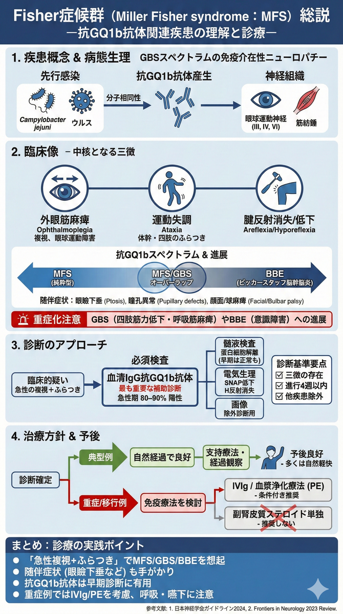 フィッシャー症候群（MFS）の診断と治療｜抗GQ1b抗体・三徴・GBSとの