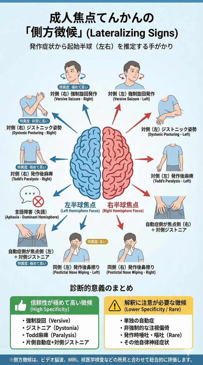 成人焦点てんかんにおける側方徴候：文献レビュー - 医知創造ラボ