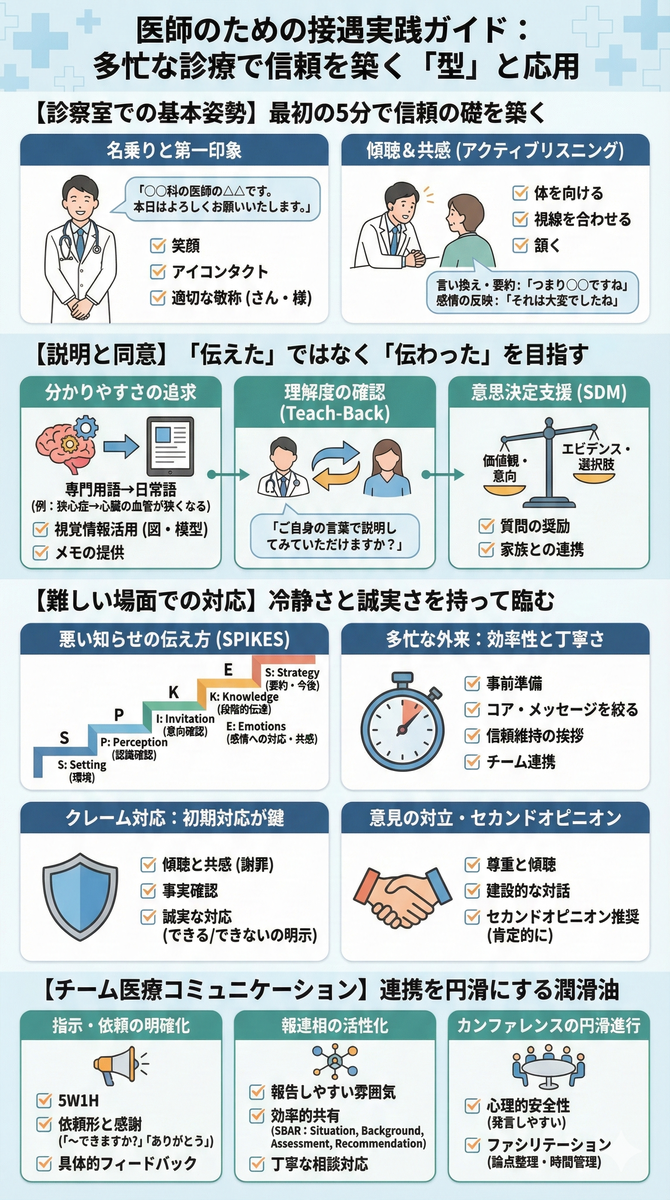 医師が特に意識したい接遇実践ポイント:診療の質を高めるコミュニケーションの核心
