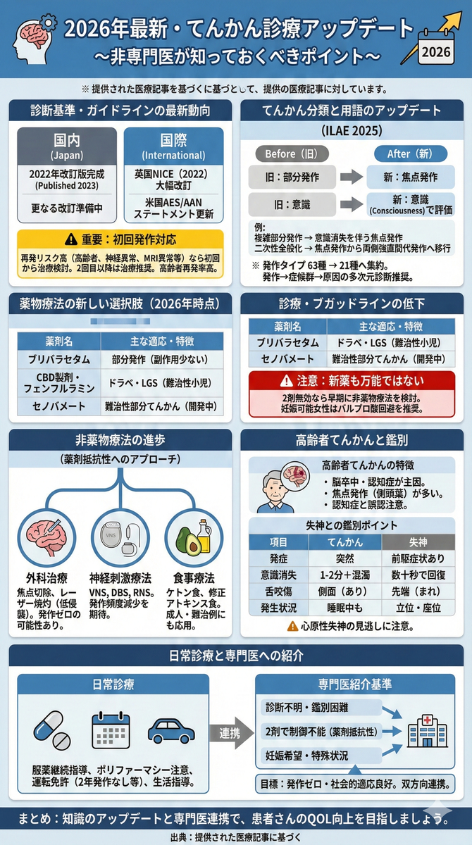 2026年最新・てんかん診療アップデート ～非専門医が知っておくべき