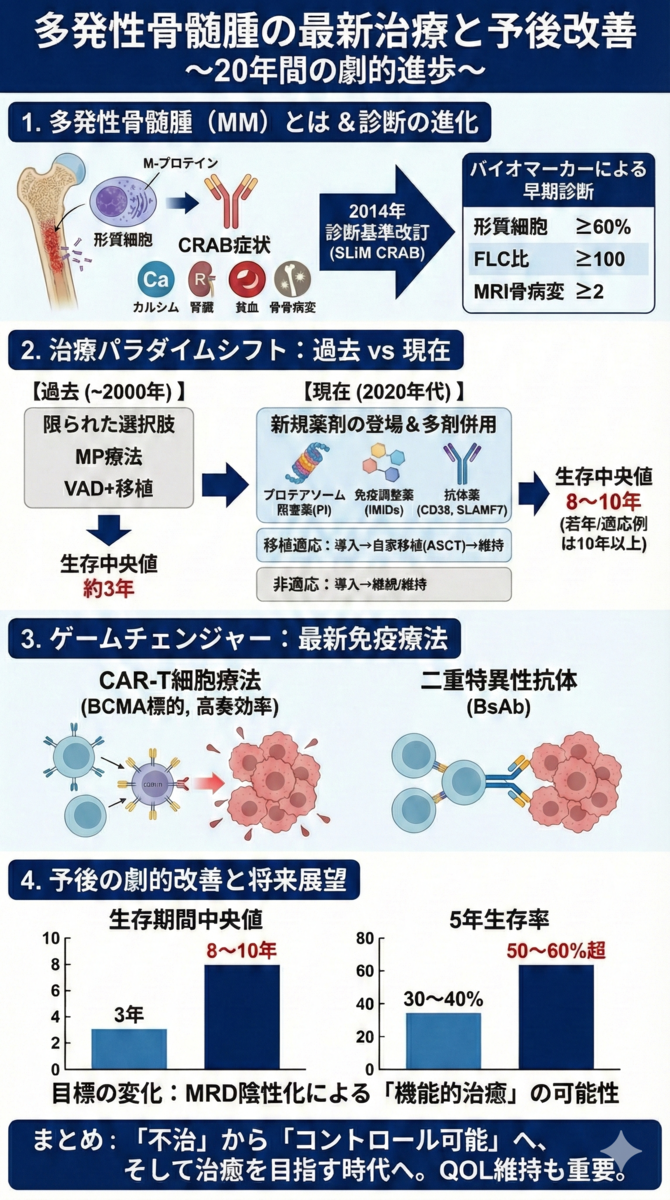 多発性骨髄腫の最新治療と予後改善 ～20年間の進歩を振り返る～ - 医知