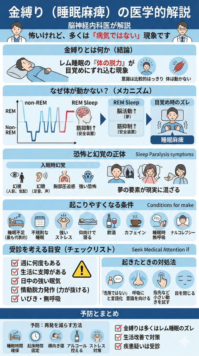 金縛り と は