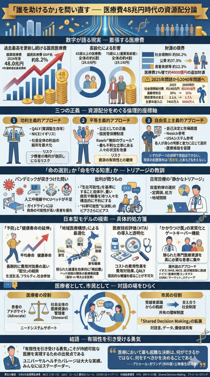「誰を助けるか」を問い直す ― 医療費48兆円時代の資源配分論
