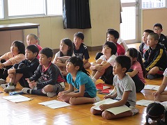 ４年 元都立八王子盲学校 廣渡先生来校 日の出町立平井小学校ブログ