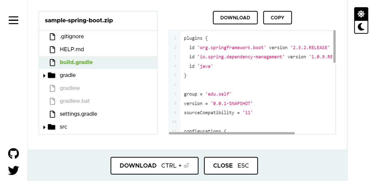 build.gradle の内容