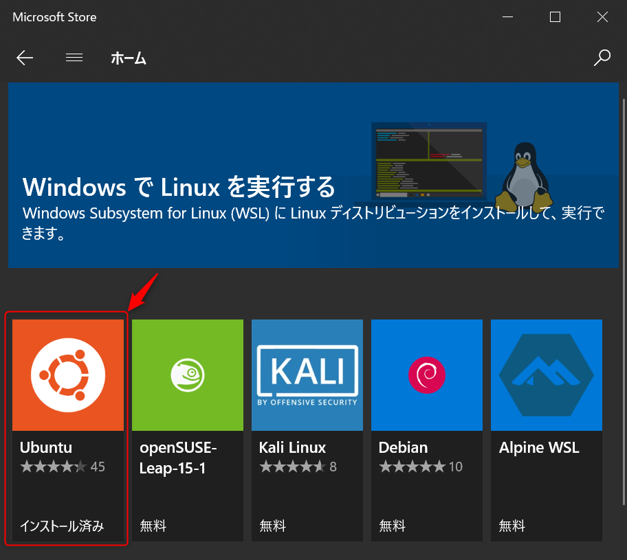 Ubuntu のインストール