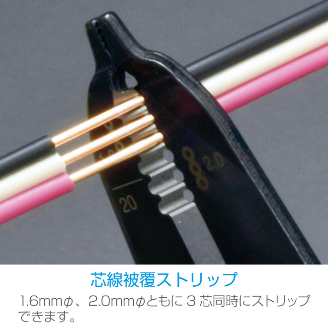 ケーブル被覆ストリップ