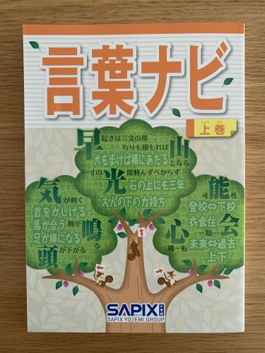 サピックス 5年 国語 小５ 1-37 全授業 一式 2023年受験　言葉ナビ 言葉ナビ上巻』一周目、終了 - 夢に向かって～2023年中学受験日記～