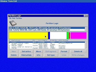 Partition Logic のスクリーンショット