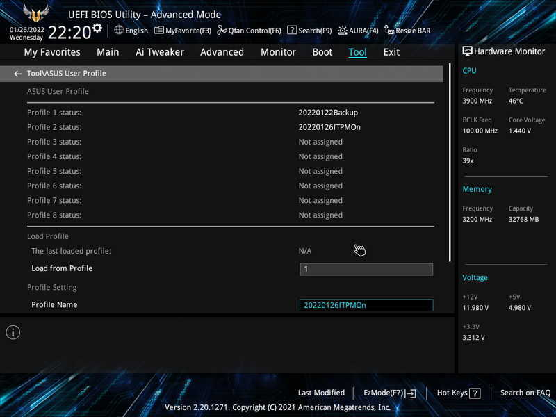 ASUS TUF GAMING X570-PLUS の UEFI 更新 ～ Windows11 install