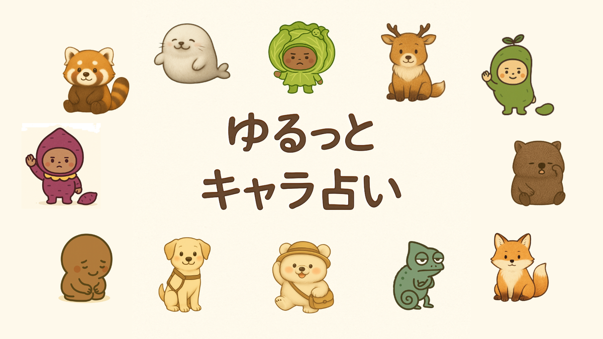 誕生日でわかる！キャラ占い診断 - ゆるっとキャラ占い