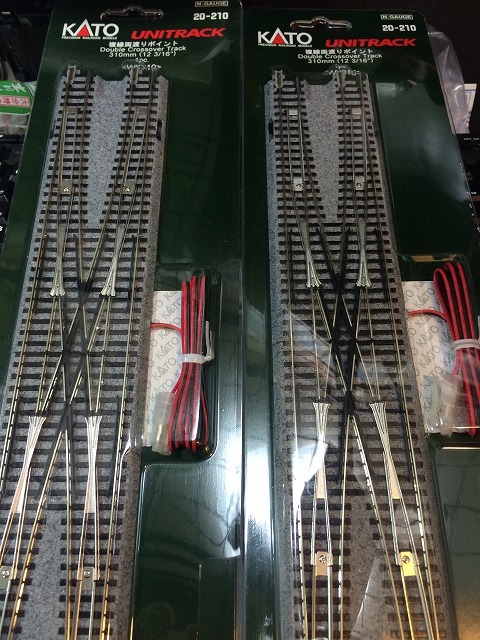 KATO　複線両渡りポイント　単線高架直線線路　ポイントスイッチ KATO 複線両渡りポイント 単線高架直線線路 ポイントスイッチ KATO