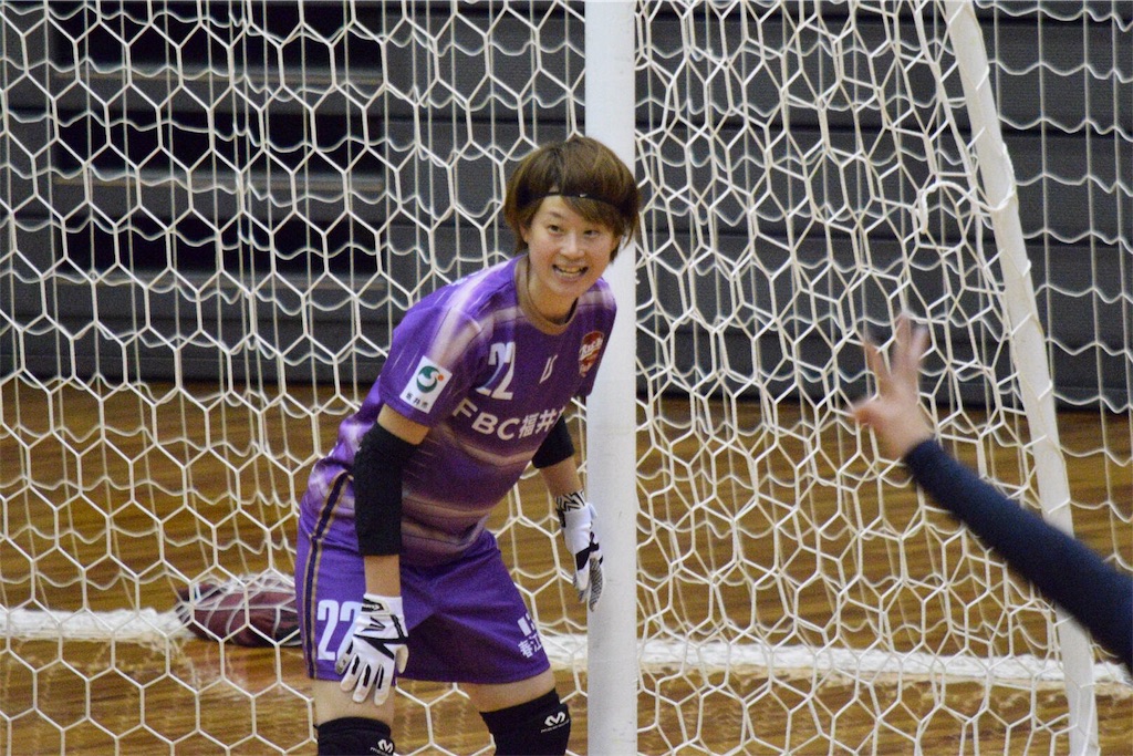 この試合すばらしいセーブを見せた福井丸岡RUCK・山本彩可