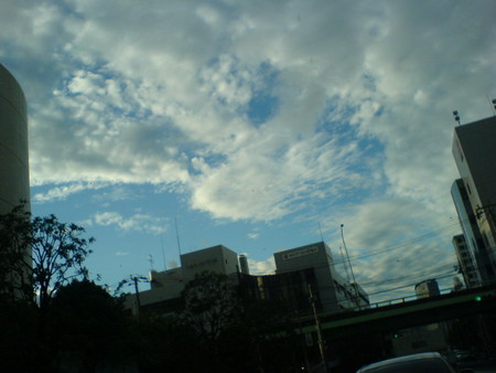 通り雨の後の空