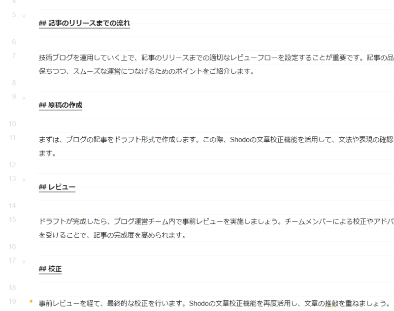 Shodoが書いた見出しの一覧