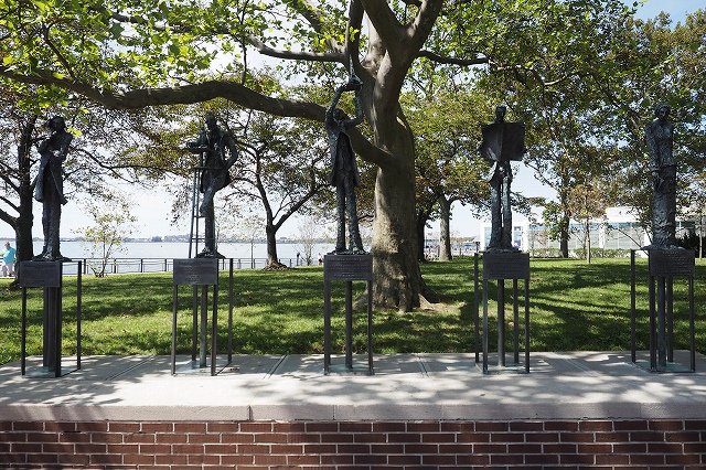 船から見た自由の女神