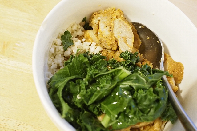 カリフラワーライスの丼物