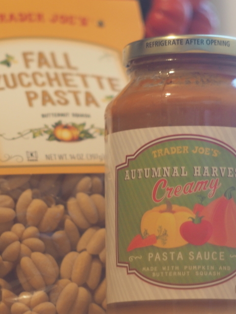 パンプキンパスタとソース