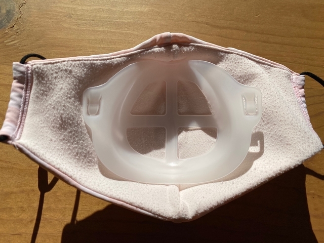 I put the inner cover on my mask.