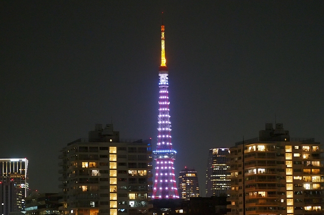 東日本大震災10年、東京タワー復興応援ライトアップ
