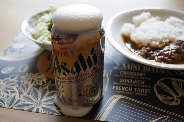 ビールがふきこぼれた!