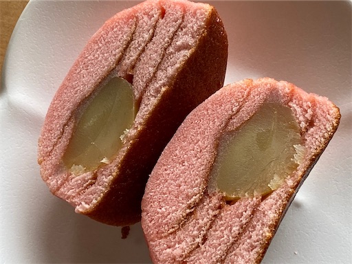 半分に割ったところ