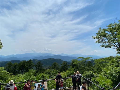 高尾山山頂 富士山は見えませんでした。