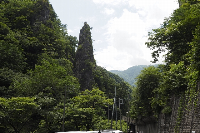 駐車場から見た眺め