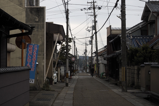 歩き始めの土佐街道　暫く舗装した道路が続きます。