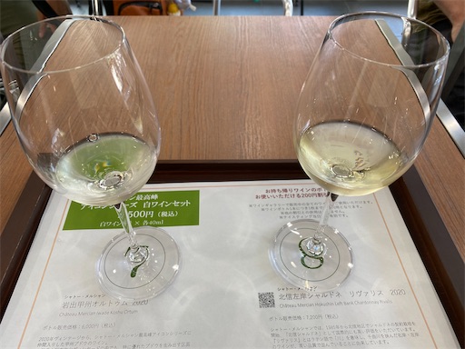 ワインのテイスティング　アイコンシリーズ　白ワインセット