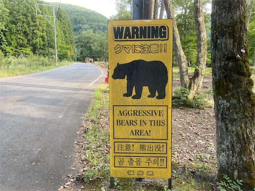 こんな恐ろしい看板も出ていました。