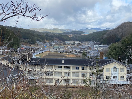 摩利支天山からの柳生の風景