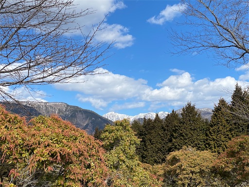 綺麗な雪山もあります。
