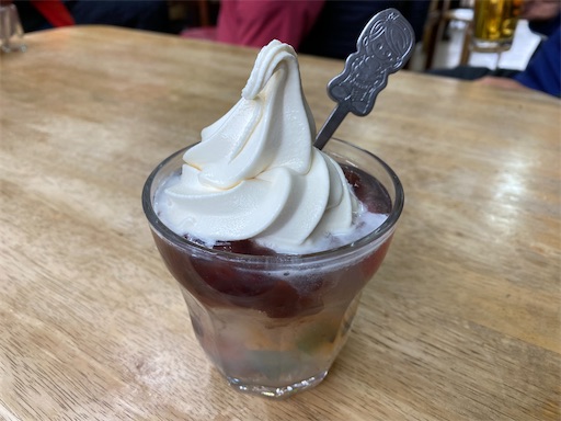 クリームあんみつ　疲れた体に沁みました