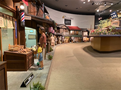 ミニチュアの商店街