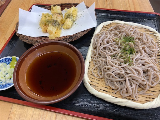 日光屋のとろろ芋のてんぷらそば(冷)も美味しかった!