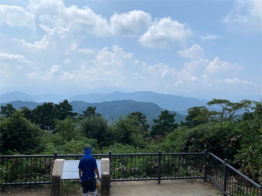 高尾山山頂からは今回も富士山が見えず。。。