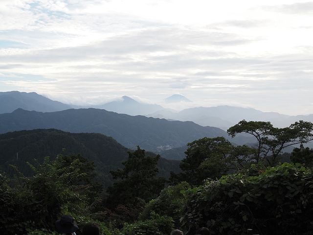久しぶりに富士山が見えました。