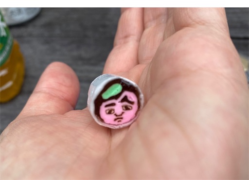 金太郎茶屋でもらった一粒の金太郎あめ