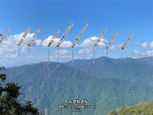 天気が良くて、富士山の頂上の方だけ見えました。