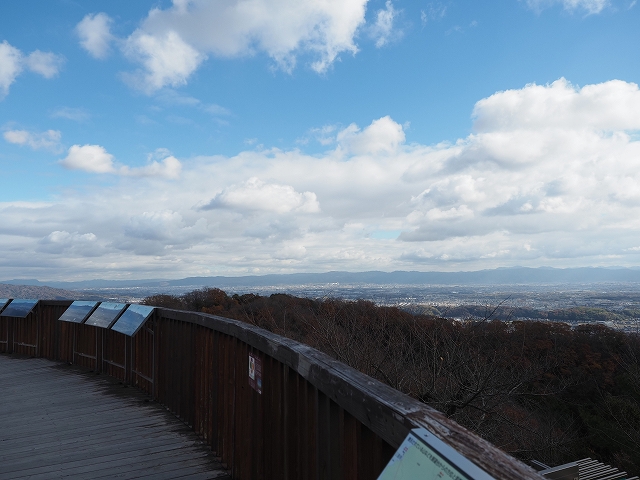 山頂の見晴台