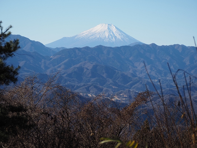 城山からの富士山