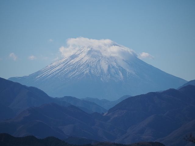 高尾山山頂からの富士山