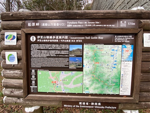 船原峠の登山口