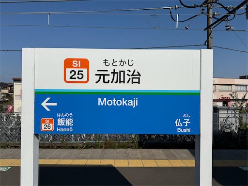 この駅から出発しました。