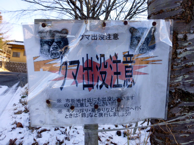 クマ出没注意