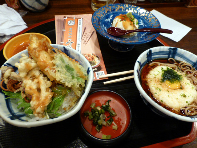 みそ天丼セット